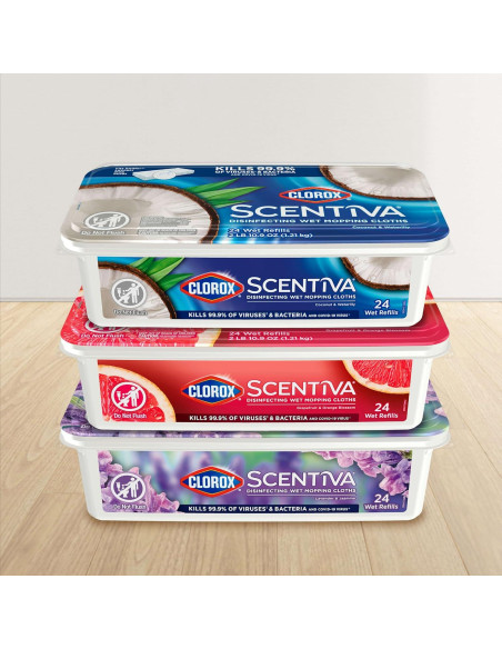 Paños Desinfectantes Húmedos Clorox Scentiva Lavanda 24 Unidades