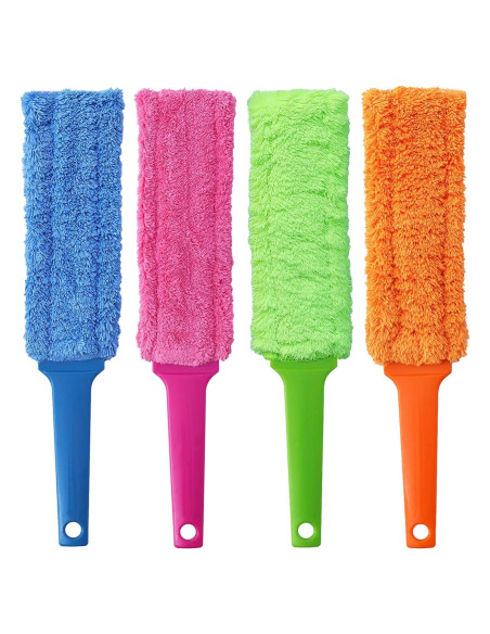 Paquete de 4 Plumeros Reutilizables HSHTTKL 35.5 cm Microfibra