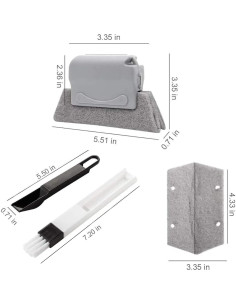 Juego de Herramientas de Limpieza Aevrry - 3 Cepillos + 3 Paños 2