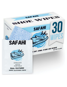 Toallitas desechables para zapatos Safahi, 30 unidades, limpieza rápida