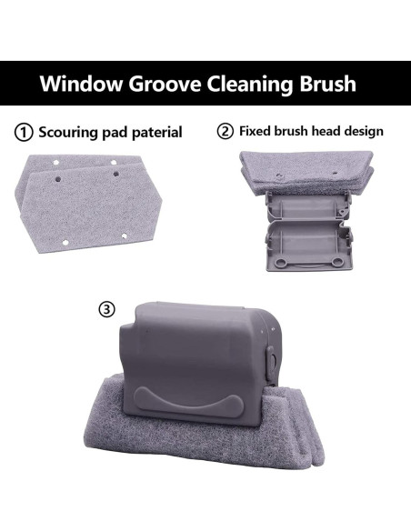 Juego de Herramientas de Limpieza Aevrry - 3 Cepillos + 3 Paños