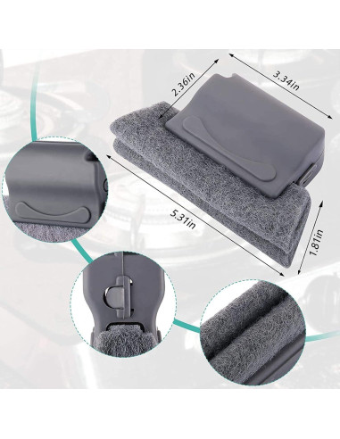 Juego de Herramientas de Limpieza Aevrry - 3 Cepillos + 3 Paños