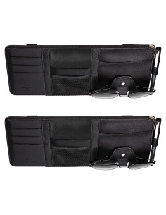 Organizador de Visera de Sol Boao 31.5x15.2 cm Negro