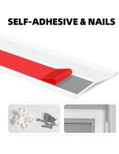 Sello de Puerta de Garaje Elvone 12.19m TPE Blanco Universal 2