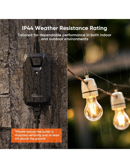 Enchufe Regulador Inteligente TREATLIFE IP44 400W Control Remoto Enchufe Regulador Inteligente TREATLIFE IP44 400W Control Remoto