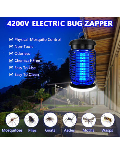 Zapper de Insectos Eléctrico LUOJIBIE con Luz LED 30.48 cm 2