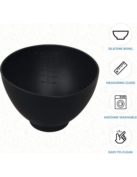 Tazón de Mezcla de Silicona ForPro 414 ml Negro Flexible