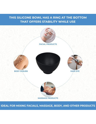 Tazón de Mezcla de Silicona ForPro 414 ml Negro Flexible