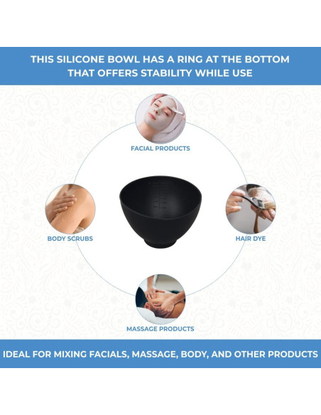 Tazón de Mezcla de Silicona ForPro 414 ml Negro Flexible