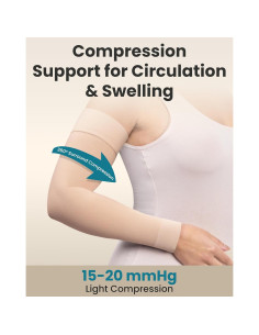 Mangas de Compresión Kemford para Linfedema Beige S/M 15-20 mmHg 2