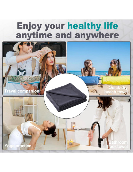 Toalla Grande para Yoga Caliente iDeaology 72x67 cm Microfibra