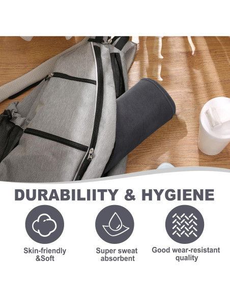 Toalla Grande para Yoga Caliente iDeaology 72x67 cm Microfibra