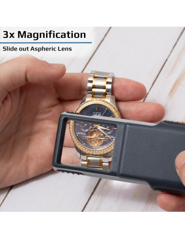 Lupa Compacta 3x Carson MiniBrite PO-25 con Luz LED