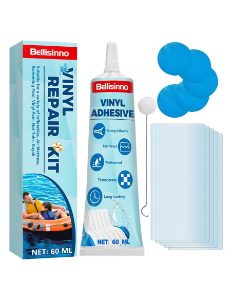 Kit de Reparación de Vinilo Bellisinno 60ml Impermeable