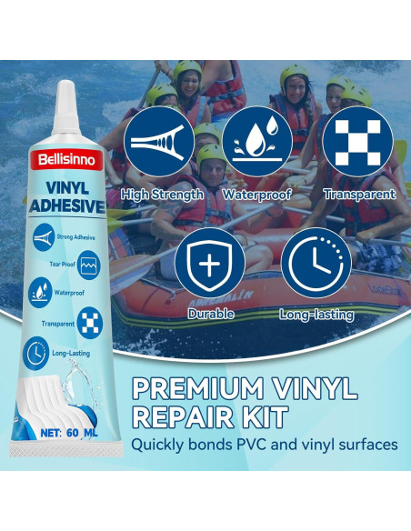 Kit de Reparación de Vinilo Bellisinno 60ml Impermeable