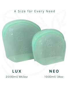 Bolsas de Silicona Reutilizables SnapPack 1650ml Teal 2