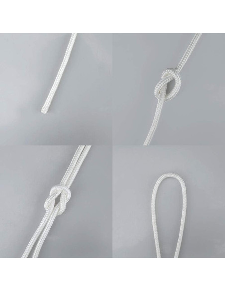 Cuerda de Nylon Trenzada jijAcraft 30.48m 6mm Blanca Multiusos
