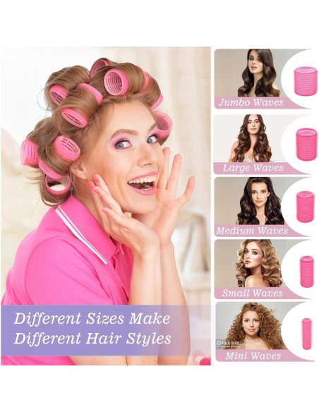 Juego de Rulos para Cabello YHOVID - 72 Piezas, 5 Tamaños
