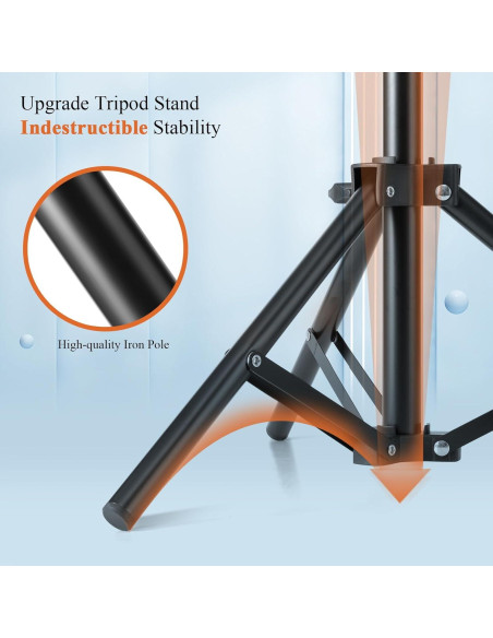 Soporte de Peluca Tripode Ajustable LFIYSWYD 38-127cm Metal