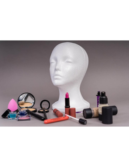 Cabeza de Maniquí Femenino SHANY 27.94 cm Soporte para Pelucas