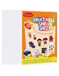 Hojas de Plástico Retráctil Imprimibles Auihiay 25 Piezas 29.5x21 cm