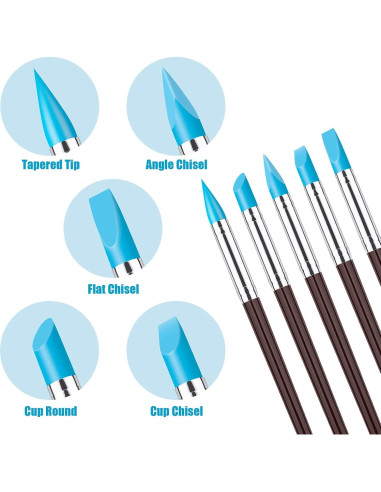 10 Piezas Herramientas de Esculpido de Arcilla Clatoon