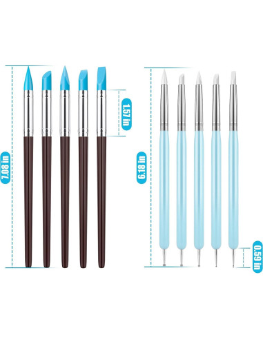 10 Piezas Herramientas de Esculpido de Arcilla Clatoon
