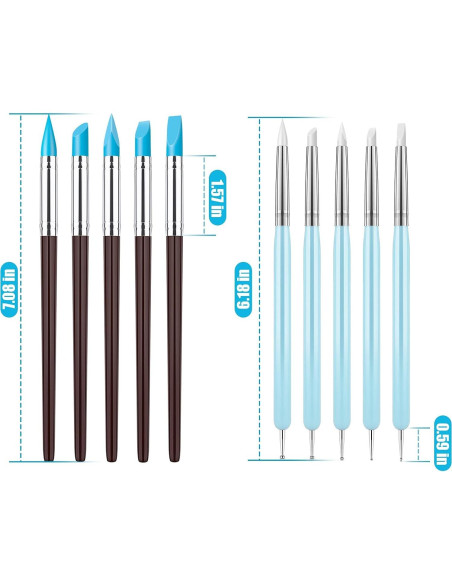 10 Piezas Herramientas de Esculpido de Arcilla Clatoon
