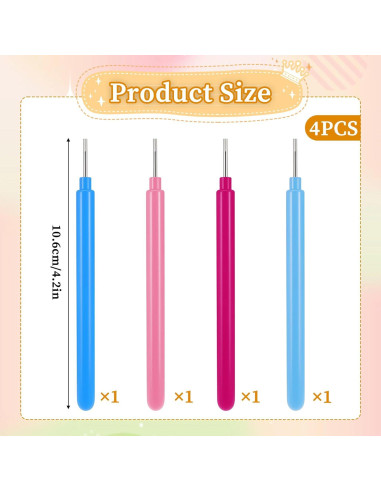 Kit de Herramientas de Quilling LIQWEI 4 Pcs para Manualidades