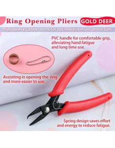 Alicates de Anillo Abierto GOLD DEER 136mm para Joyería 2