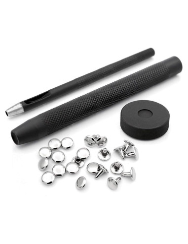 Colocador de Remaches CRAFTMEMORE 7 mm + 100 Remaches Plata