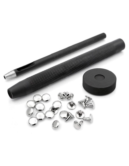 Colocador de Remaches CRAFTMEMORE 7 mm + 100 Remaches Plata