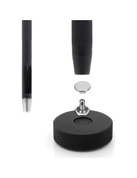 Colocador de Remaches CRAFTMEMORE 7 mm + 100 Remaches Plata