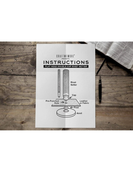 Colocador de Remaches CRAFTMEMORE 7 mm + 100 Remaches Plata