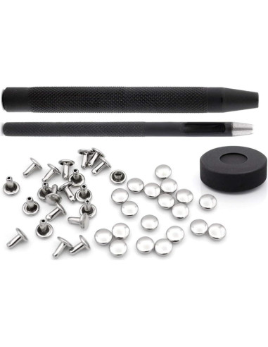 Colocador de Remaches CRAFTMEMORE 7 mm + 100 Remaches Plata