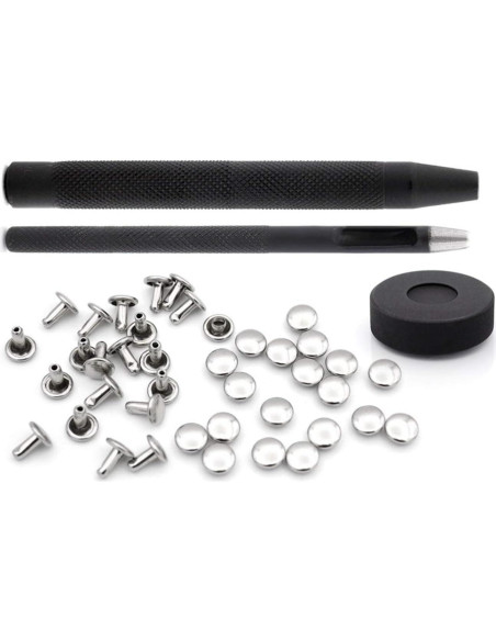 Colocador de Remaches CRAFTMEMORE 7 mm + 100 Remaches Plata