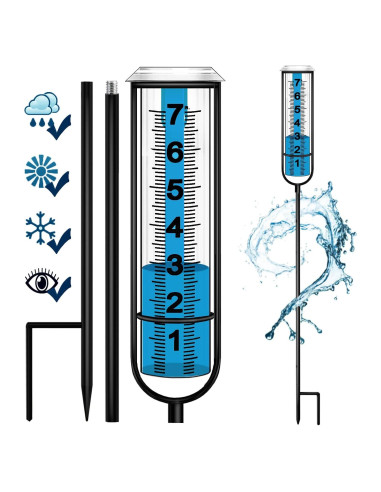 Pluviómetro BIUWING Ajustable 73.66 cm para Jardín