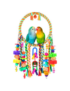 Columpio para Aves KATUMO con Juguetes Coloridos 17cm