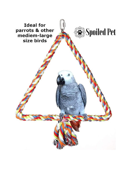 Columpio de Cuerda Triangular Grande Spoiled Pet - 30cm Columpio de Cuerda Triangular Grande Spoiled Pet - 30cm