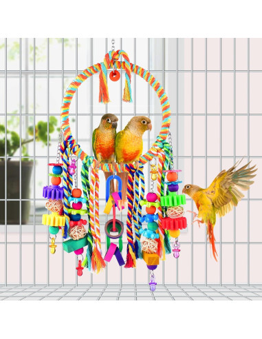 Columpio para Aves KATUMO con Juguetes Coloridos 17cm
