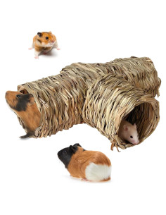 Túnel de Hierba Hamiledyi para Hámster y Pequeñas Mascotas 31.75cm