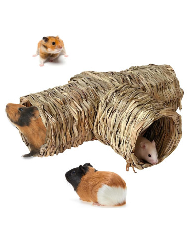 Túnel de Hierba Hamiledyi para Hámster y Pequeñas Mascotas 31.75cm