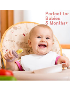 Socub Alimentador de Frutas para Bebés 2 Piezas Silicona BPA Free 2