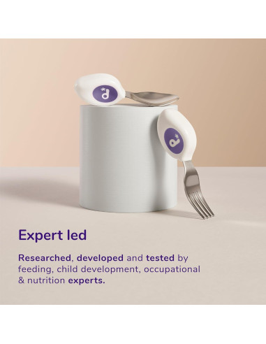 Juego de Utensilios Doddl para Niños - Tenedor y Cuchara Aqua