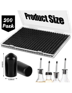 RYKOMO 200 Tapas de Vertedor de Goma para Botellas de Licor 2