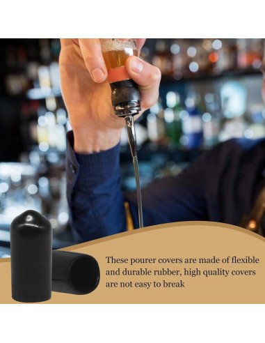 RYKOMO 200 Tapas de Vertedor de Goma para Botellas de Licor