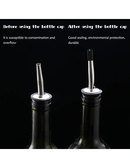 RYKOMO 200 Tapas de Vertedor de Goma para Botellas de Licor