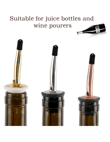 RYKOMO 200 Tapas de Vertedor de Goma para Botellas de Licor