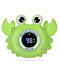 Termómetro de baño para bebés GOYOWAT cangrejo flotante LED