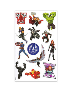 Stickers de Avengers para Niños - Paquete de 12 Hojas 2